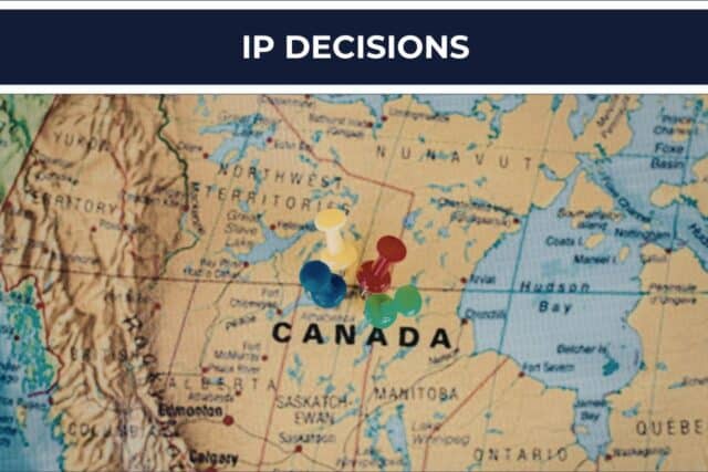 Map of Canada with location pins, representing geographical use of trademarks across Canada.